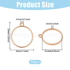 50Pcs Zinc Alloy Open Back Bezel Pendants&nbsp;FIND-CA0011-54KCG