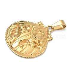 304 Stainless Steel Pendants&nbsp;STAS-F336-13G-01
