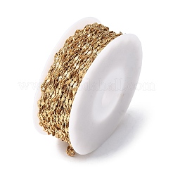 304 Stainless Steel Textured Dapped Chains&nbsp;CHS-G041-01G