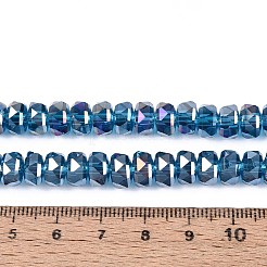 Electroplate Transparent Glass Beads Strands&nbsp;X-EGLA-N022-04A-D07