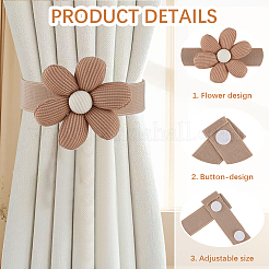 Fibre Flower Curtain Tiebacks&nbsp;AJEW-WH20022-50B-02