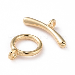 Eco-friendly Brass Toggle Clasps&nbsp;KK-D082-12G