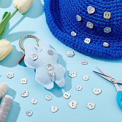 90Pcs 9 Styles 2-Hole Natural Shell Buttons&nbsp;BUTT-PH0001-49