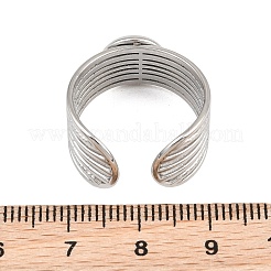 304ステンレススチールカフリング部品  ラウンドパッドリングセッティング  イオンプレーティング（ip）  ステンレス鋼色  12mm  usサイズ8 1/2(18.5mm)  トレイのサイズ：8mm&nbsp;SA-CBA82C8-03A-P