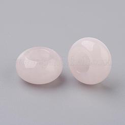 Natural Rose Quartz European Beads&nbsp;G-G740-14x8mm-08