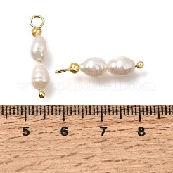 Natural Freshwater Pearl Beaded Pendants&nbsp;PA-CBAF2FA-02G-02