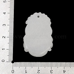 Natural White Jade Carved Pendants&nbsp;G-S384-01C