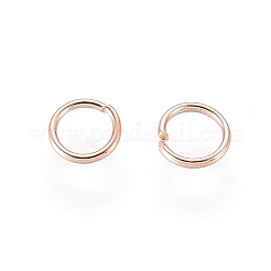 304ステンレススチールオープン丸カン  ローズゴールド  24ゲージ  3.5x0.5mm  内径：2.5mm&nbsp;STAS-O098-01RG-02