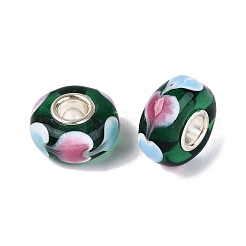 Handmade Lampwork Core European Beads&nbsp;LAMP-Q042-02C