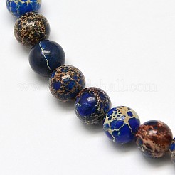 Natural Imperial Jasper Round Bead Strands&nbsp;X-G-I103-6mm-08
