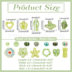 Handmade Porcelain Beads&nbsp;PORC-ME0001-15