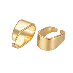 304ステンレススチールスナップオンベイル  ペンダントベイル  ゴールドカラー  7.5x5x3.5mm  内径：6.5x4mm&nbsp;STAS-H558-17G