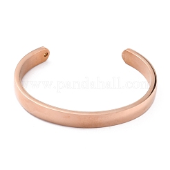 Ion Plating(IP) 304 Stainless Steel Cuff Bangles&nbsp;STAS-C023-02