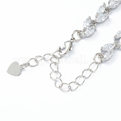 Brass Charm Bracelets&nbsp;BJEW-B010-01P