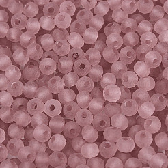 FGB Frosted Transparent Glass Seed Beads&nbsp;SEED-N013-04A-06
