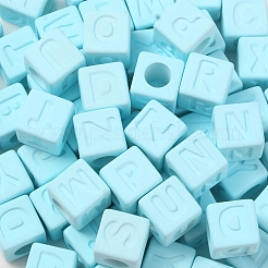 Rubberized Style Transparent Acrylic Beads&nbsp;OACR-K007-014F