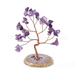 Natural Gemstone Tree Display Decoration&nbsp;DJEW-G027-07RG