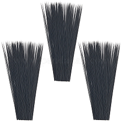ニードルフェルト工芸用プラスチック模造動物のひげ900個。  ブラック  70x0.1mm&nbsp;DIY-CY0002-72A