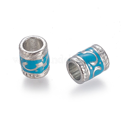 Enamel Alloy European Beads&nbsp;EA8640-6