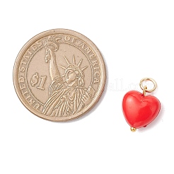 Opaque Acrylic Heart Charms&nbsp;PALLOY-MZ00845