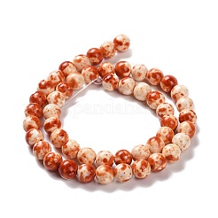 Natural Ocean White Jade Beads Strands&nbsp;G-E346-10mm-06