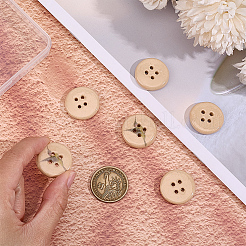 6Pcs Porcelain Buttons&nbsp;BUTT-OC0001-59B