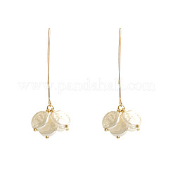 Alloy Pearl Bead Dangle Earrings&nbsp;FS-WG097D2-01