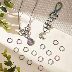 60Pcs Ion Plating(IP) 304 Stainless Steel Open Jump Rings&nbsp;STAS-CA0001-72