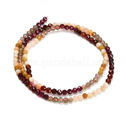Gradient Color Natural Yellow Opal & Garnet & Apatite Beads Strands&nbsp;GG-CBA1668-A09-3mm