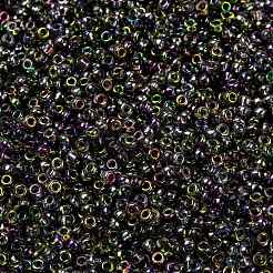 MIYUKIラウンドロカイユビーズ  日本製シードビーズ  （rr4571)マジックオーキッド  8/0  3mm  穴：1mm  約19000~20500個/ポンド&nbsp;SEED-G008-RR4571