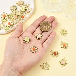 8Pcs 4 Colors Alloy Cat Eye Pendants&nbsp;FIND-YW0010-88