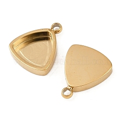 304 Stainless Steel Pendant Cabochon Settings&nbsp;STAS-A194-05F-G