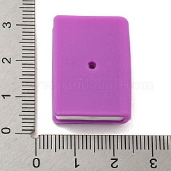 食品グレードのシリコンビーズ  マゼンタ  27.1x9.2mm&nbsp;PW-WG54979-05