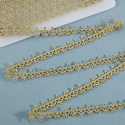 5ヤードのポリエステルレーストリムリボン  花  服飾材料  アーチ  3/4インチ（18mm）  5ヤード/セット&nbsp;OCOR-GF00005-12C