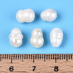 天然な培養された淡水パールビーズ  ライス  乳白色  6.5~11x4.5~7mm  穴：1.4~1.5mm&nbsp;PEAR-R064-102