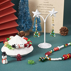 44pcs 10 style Christmas Handmade Lampwork Beads&nbsp;LAMP-TA0001-16