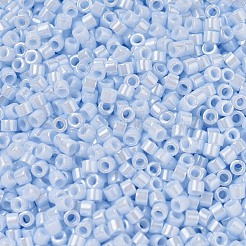MIYUKIデリカビーズ  シリンダー  日本製シードビーズ  11/0  （db1537)不透明なライトスカイブルーセイロン  1.3x1.6mm  穴：0.8mm  約10000個/袋  50 G /袋&nbsp;SEED-X0054-DB1537