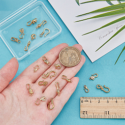 20Pcs 10 Styles Stainless Steel S-Hook Clasps&nbsp;STAS-PH0006-96G