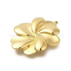 304ステンレスペンダント  花のチャーム  ゴールドカラー  38x29.5x2.5mm  穴：1.4mm&nbsp;STAS-U027-01G-01