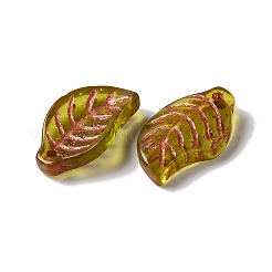 Transparent Petal Lampwork Beads&nbsp;LAMP-P065-07A-03