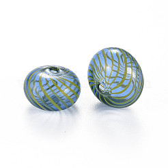 Transparent Handmade Blown Glass Globe Beads&nbsp;X-GLAA-T012-19C