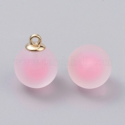 Frosted Transparent Acrylic Pendants&nbsp;GLAA-TAC0002-F07