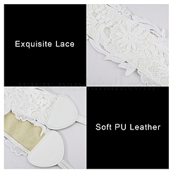 Imitation Leather Wide Chain Belt&nbsp;AJEW-WH20022-83B