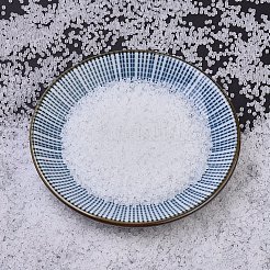MIYUKIデリカビーズ  シリンダー  日本製シードビーズ  11/0  （db0741)マットクリスタル  1.3x1.6mm  穴：0.8mm  約100000個/500g&nbsp;SEED-MY11-DB0741