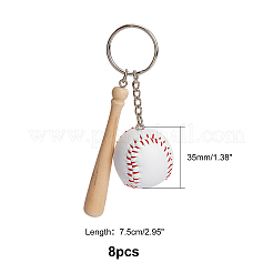 Imitation Leather Keychain&nbsp;KEYC-WH0017-17