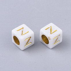 Plated Acrylic Beads&nbsp;X-MACR-S299-052B