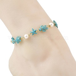 Ocean Starfish Turtle Anklets&nbsp;AJEW-AN00847-01