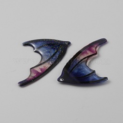 Translucent Resin Glitter Powder Pendants&nbsp;X1-RESI-TAC0018-18E