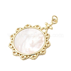 Natural Shell Pendants&nbsp;KK-H529-02G-02