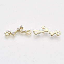 Alloy Rhinestone Links connectors&nbsp;PALLOY-T071-095